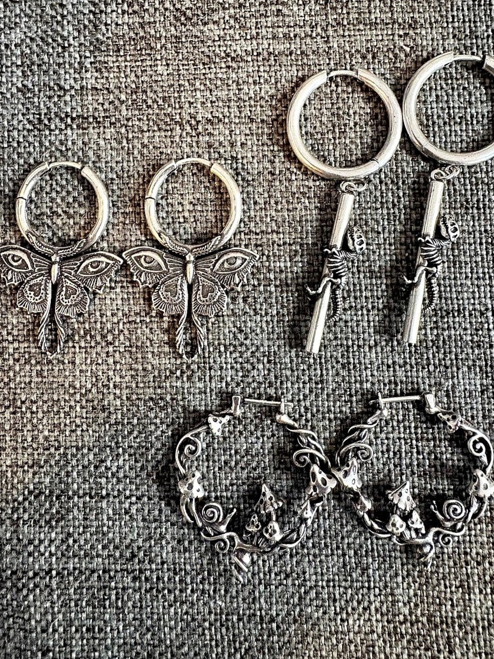 Punk Youth 3 pair earrings